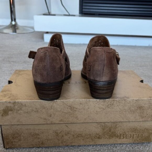 Born Women's Nanna Rust Ankle Boots in Perfect Condition - Picture 5 of 8